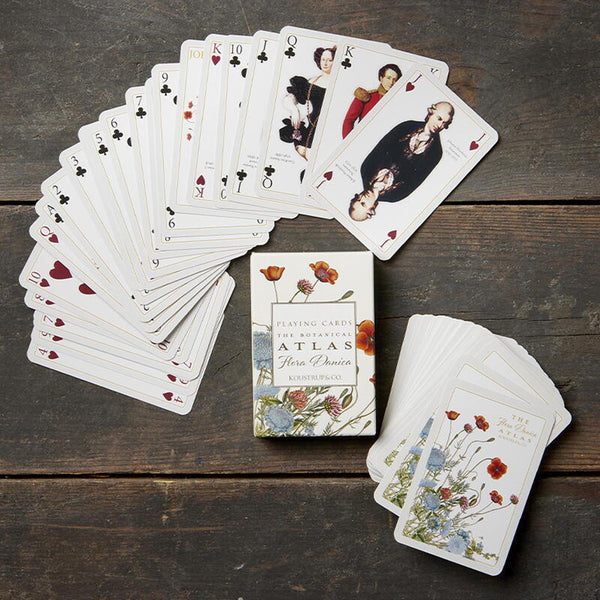 Spillekort - Koustrup & Co. - Klassisk kortspil med Flora Danica