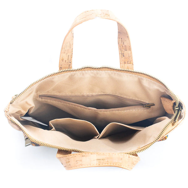 Backpack rygsæk af kork - Vegansk - natur/mønster