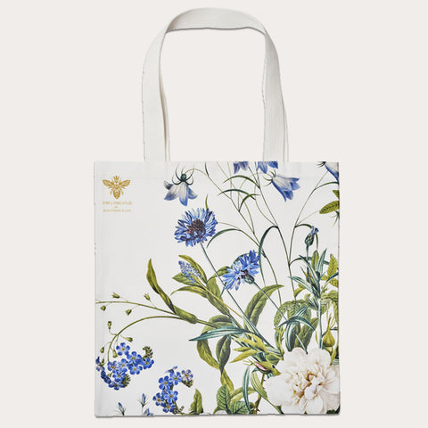 Tote Bag - Koustrup & Co. - Blå Blomster af Jim Lyngvild