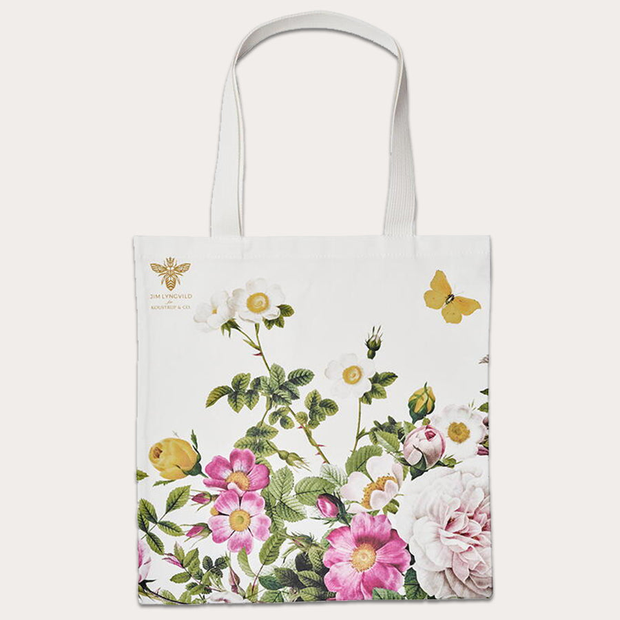 Tote Bag - Koustrup & Co. - Rose Blomster af Jim Lyngvild