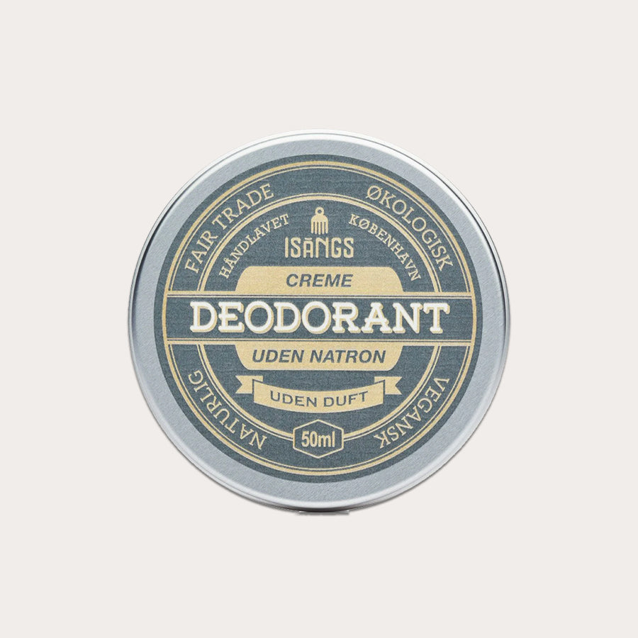 Creme deodorant uden natron og uden duft - Vegansk og Økologisk