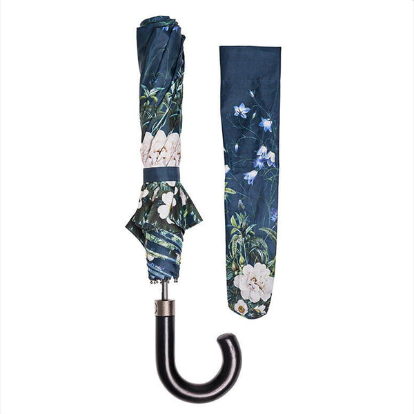 Paraply - Koustrup & Co. - Foldbar JL  Blue Flower Garden