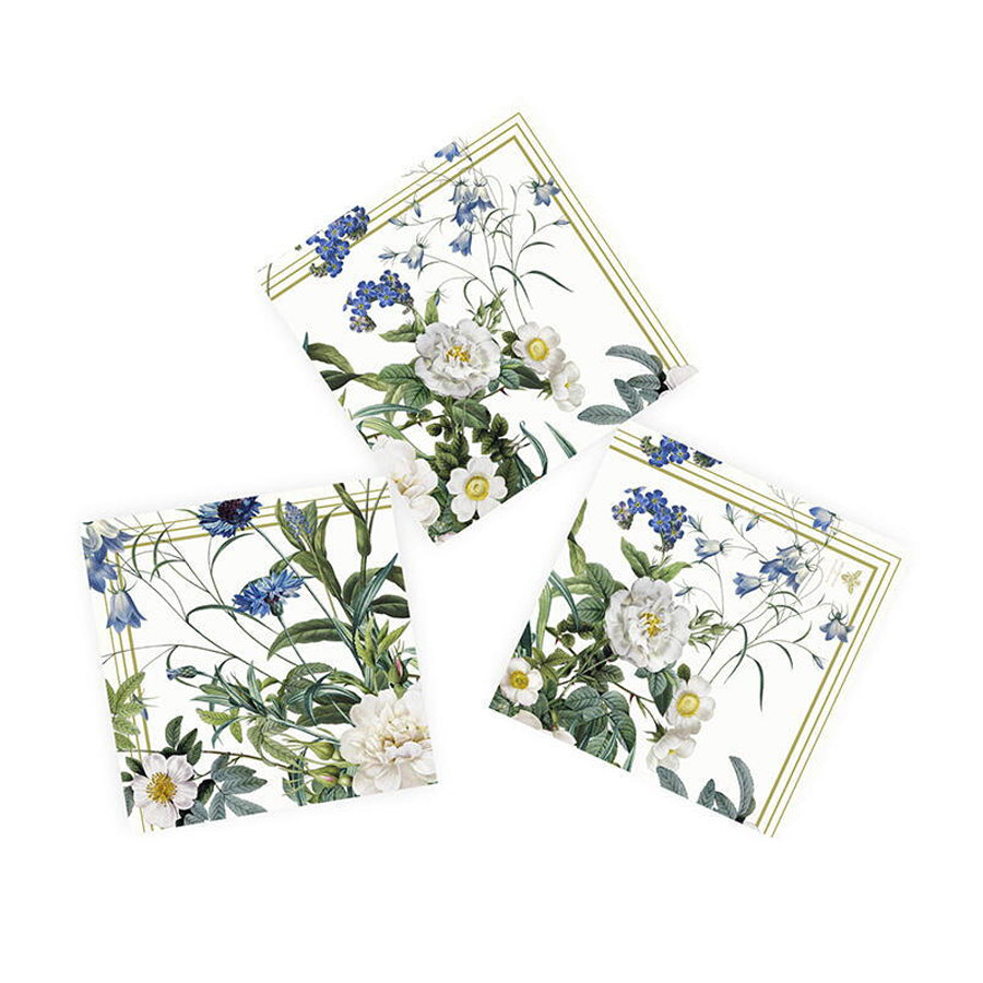 Miljøvenlige servietter - Koustrup & Co. - Blå blomster af Jim Lyngvild