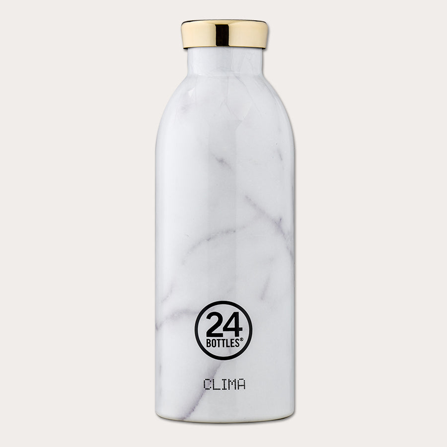 24Bottles Clima drikkeflaske i stål - Carrara - 500 ml