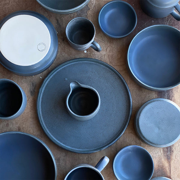 Keramik tallerken stor, middagstallerken - Julie Damhus - Oda, Blå