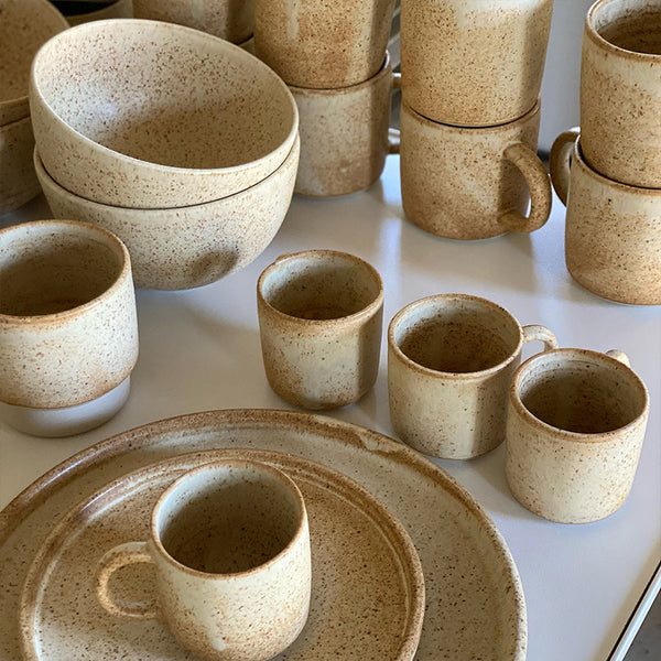 Keramik tallerken lille, kagetallerken - Julie Damhus - Oda, Brun