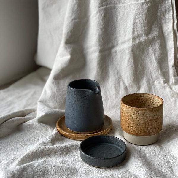 Keramik krus - Julie Damhus - Oda, Brun