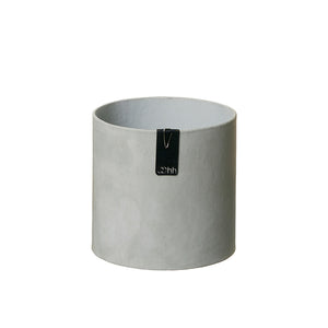 Urtepotte af genbrugspapir - Tokyo cylinder 13 cm Grey