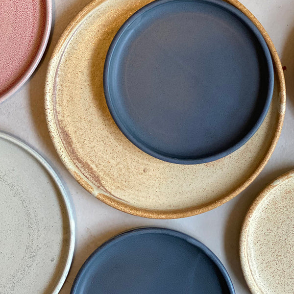 Keramik tallerken lille, kagetallerken - Julie Damhus - Oda, Blå