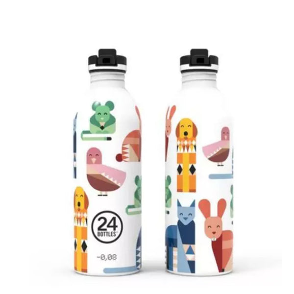 24Bottles Urban Kids drikkeflaske med sportslåg - Best Friends - 500 ml