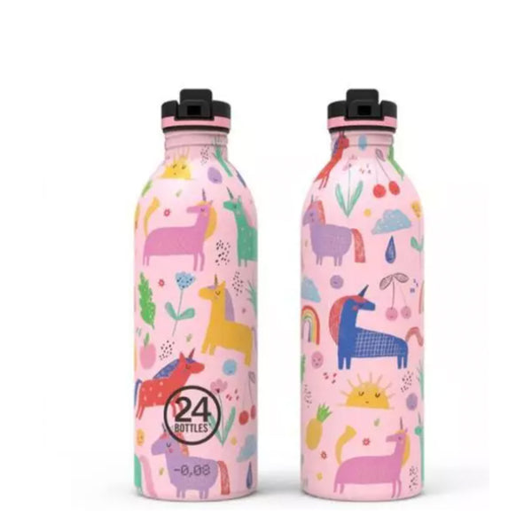 24Bottles Urban Kids drikkeflaske med sportslåg - Magic Friends - 500 ml