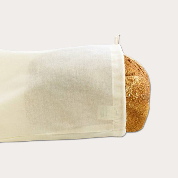 Brødpose 100% økologisk bomuld, str. L