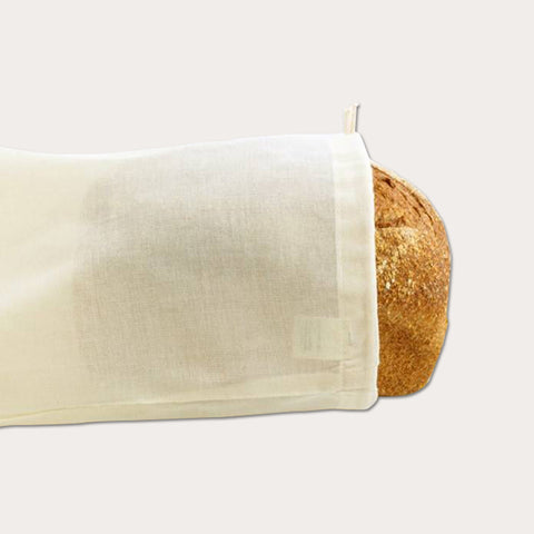 Brødpose 100% økologisk bomuld, str. L