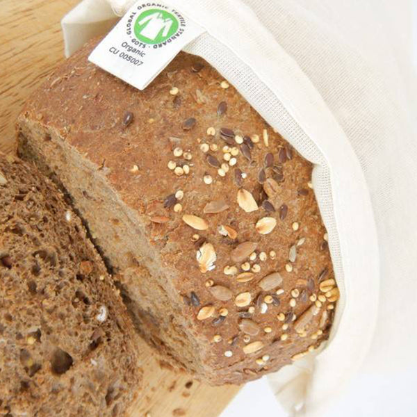 Brødpose 100% økologisk bomuld, str. XL