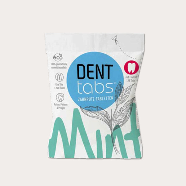 Denttabs - Veganske tandpastapiller med fluorid - mint