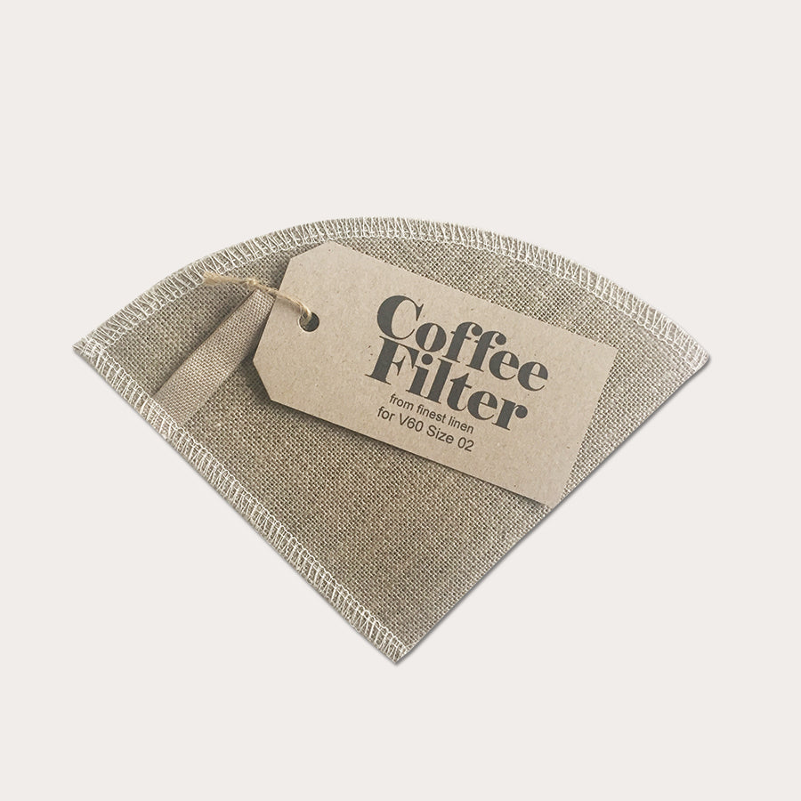 Kaffefilter Genanvendeligt - 100% rent hør - V60 str. 2