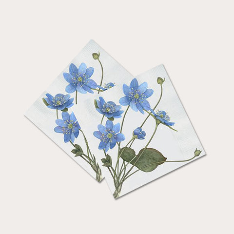 Miljøvenlige servietter - Koustrup & Co. - Blå Anemone