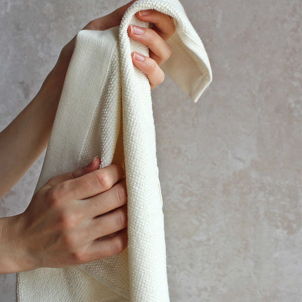 Økologisk badehåndklæde - Natural white - The Organic Company