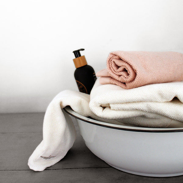 Økologisk badehåndklæde - Pale rose - The Organic Company