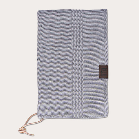 Køkkenhåndklæde - strikket økologisk bomuld, Spanish Grey
